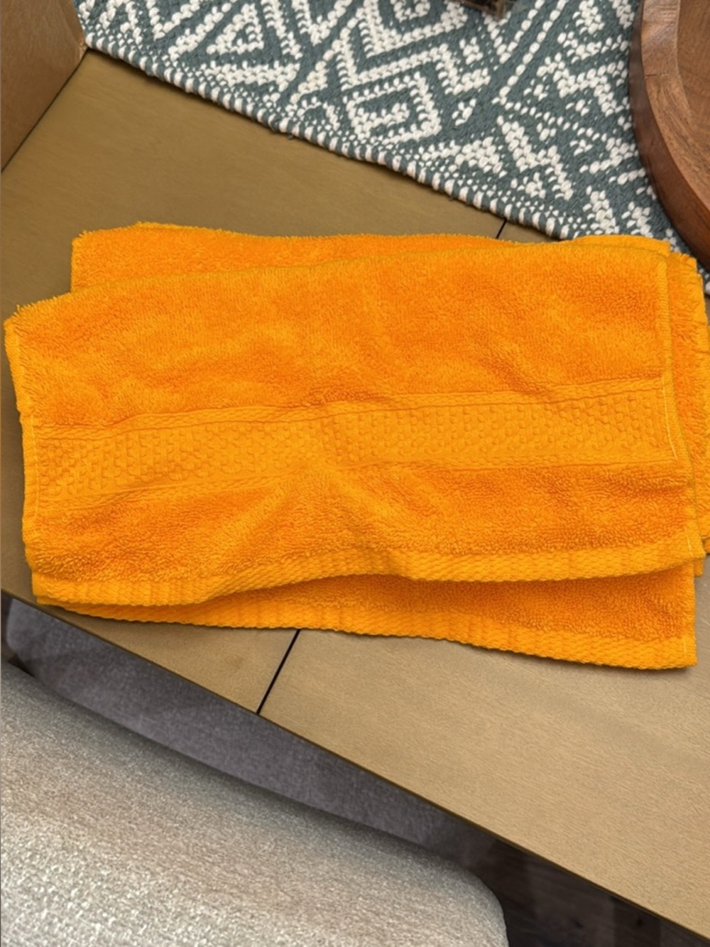 3/$8 Bright Orange Wash Cloths